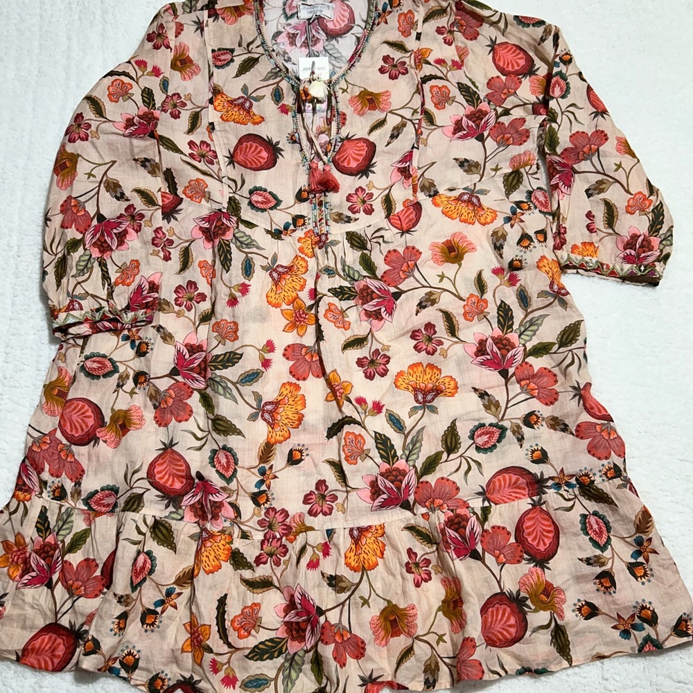 Johnny Was Multicolor Floral Dress